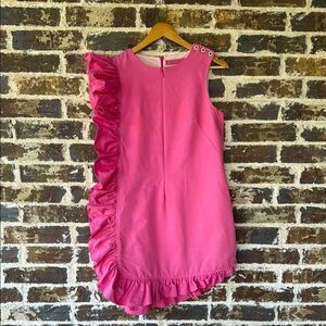 BURU Pink Ruffled Sleeveless Dress Size Small
